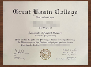 How does the Great Basin College diploma look like?